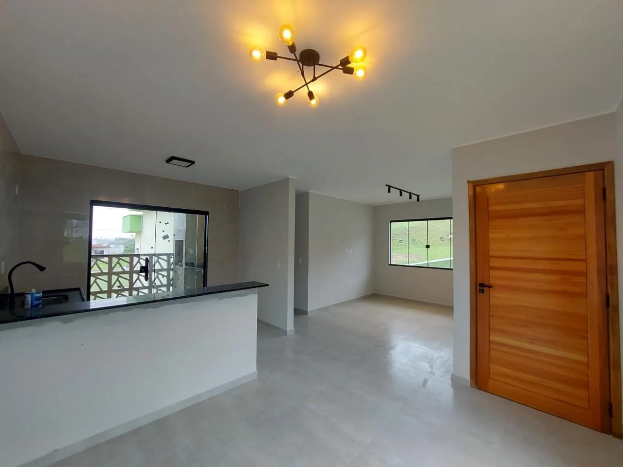 Sala e cozinha integradas